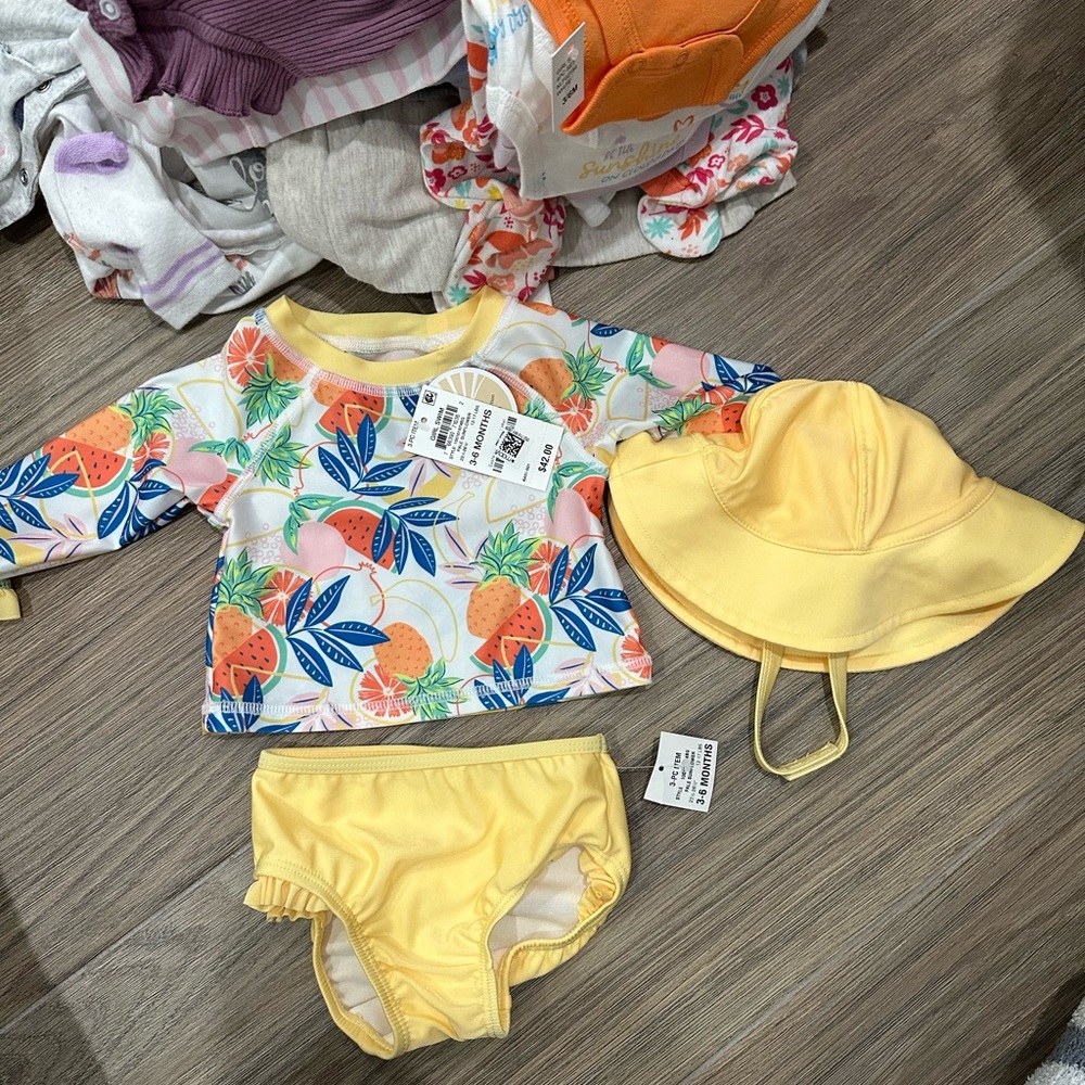 NWT Girl’s Bathing Suit Set